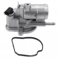 A-premium Engine Coolant Thermostat Housing Assembly With Gasket Compatible Mercedes-benz W211 E320 2005-2006 3 2l