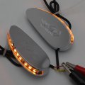 Httmt- Led Signal Lighting Cbr Logo Chrome Mirror Block Off Plate Compatible With 08-21 Cbr1000rr 10-14 Vfr1200 P N