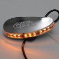 Httmt- Led Signal Lighting Cbr Logo Chrome Mirror Block Off Plate Compatible With 08-21 Cbr1000rr 10-14 Vfr1200 P N