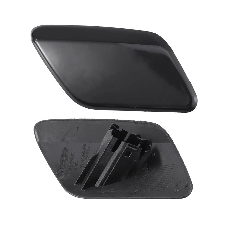 Acropix Front Left Right Side Bumper Headlight Washer Nozzle Cover Cap Fit For Volvo S60 Pack Of 2 Black