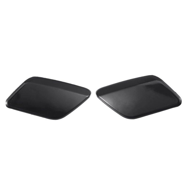 Acropix Front Left Right Side Bumper Headlight Washer Nozzle Cover Cap Fit For Volvo S60 Pack Of 2 Black