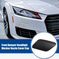 Acropix Front Left Right Side Bumper Headlight Washer Nozzle Cover Cap Fit For Volvo S60 Pack Of 2 Black