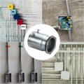 Uxcell Emt Coupling 40mm 1 9 16 Inch Set Screw Conduit Fittings 57mm Length Electrical Pipe Connector 0 9mm Wall Thick 25pack