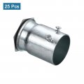 Uxcell Emt Coupling 40mm 1 9 16 Inch Set Screw Conduit Fittings 57mm Length Electrical Pipe Connector 0 9mm Wall Thick 25pack