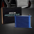 G-plus 15 Row An10-10an Universal Japanese-style Engine Aluminum Transmission Racing Oil Cooler Radiator Condenser Blue