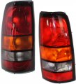 Tail Light Lamp Set For 2004 2006 Gmc Sierra 1500 3500 And 2005 Hd Fleetside Driver Passenger Side Red Polycarbonate 