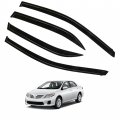 Ventvisor Side Window Deflector Dark Smoke 4-piece Set Replacement For Corolla 2009 2010 2011 2012 2013 