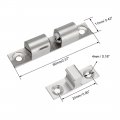 Uxcell 10pcs Cabinet Door Closet Brass Double Ball Catch Tension Latch 60mm Length Silver Tone