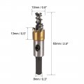 Uxcell 13mm Hss Drill Bit Hole Saw For Stainless Steel Metal Alloy