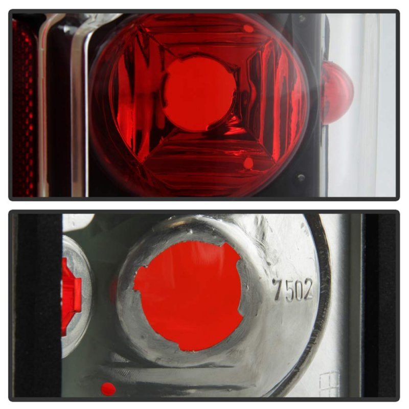 Tail Lights Brake Lamps For 1973 1991 Chevy Gmc Ck Suburban Blazer Jimmy Black Housing Clear Lens Driver And Passenger Side