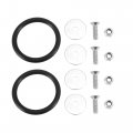X Autohaux Car Multicolor Aluminum Alloy Bumper Quick Release Fastener Set For Trunk Fender Hatch