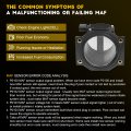 Ocpty Mass Airflow Sensor 226807b000 226807b001 Xf5z12b579aa Yf5z12b579aa Yf5z12b579abrm Compatible For 2001-2004d Mustang