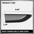 Right Fender Grille Trim Cover For Discovery Sport 2015 2016 Black Pp Material Part Number Lr058534