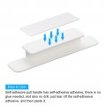 4pcs Self-stick Handles White Plastic Self-adhesive Instant Drawer Pulls For Bathroom Closet Wardrobe Dresser Window 110mm 4 33