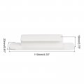 4pcs Self-stick Handles White Plastic Self-adhesive Instant Drawer Pulls For Bathroom Closet Wardrobe Dresser Window 110mm 4 33