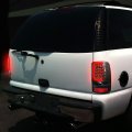 Compatible With Yukon Denali Suburban Tahoe Gmt800 Pair Of 3d Led Tail Brake Lights Black Housing Clear Lens