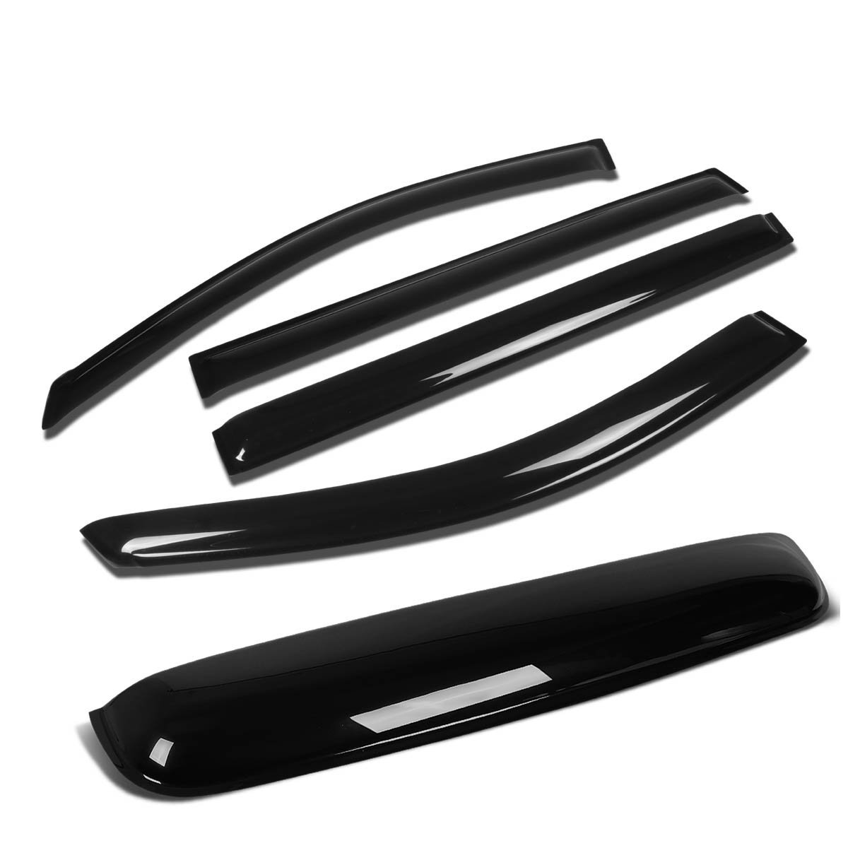 Auto Dynasty For Sienna Xl20 4pcs Window Deflector Rain Guard 38 Inches Sun Roof Visor Dark Smoke