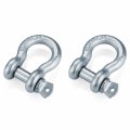 Razer Auto 1 Pair Of Silver D-rings Shackle With Yellow Isolator Washers Gear Design Rattling Protection Cover Silver Yellow