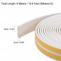 Uxcell Foam Tape Adhesive Weather Stripping 9mm Wide 2mm Thick 3 Meters Long White Pcs