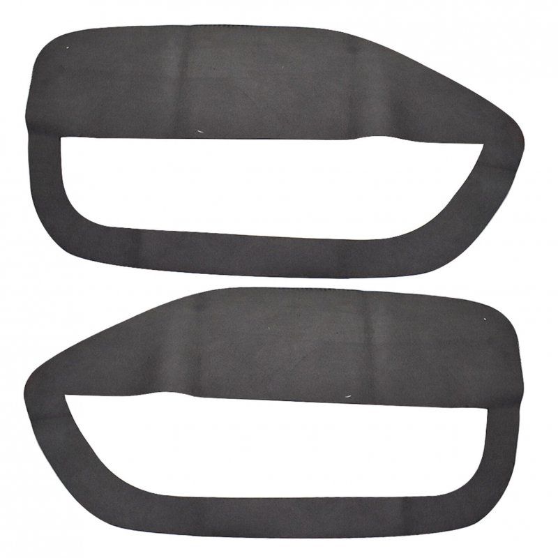 2pcs Car Front Door Panel Leathe Insert Cards Cover Replacement For Mustang 2005-2009