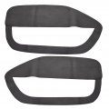 2pcs Car Front Door Panel Leathe Insert Cards Cover Replacement For Mustang 2005-2009