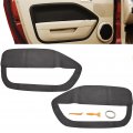 2pcs Car Front Door Panel Leathe Insert Cards Cover Replacement For Mustang 2005-2009 