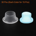 Uxcell Faucet Leak-proof Sealing Gasket 30pcs Silicone Raw Material Belt Hose Washer Plug For Triangle Valve Blue White