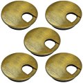Electriduct 2-3 8 Metal Desk Grommet Two-piece Design Brushed Bronze 5 Pack Set 
