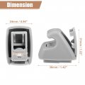 Uxcell Sun Visor Support Clip Retainer No 95994975 For Chevrolet Cruze 2011-2016 Holder Bracket Hanger 95994976 Plastic Gray