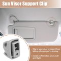 Uxcell Sun Visor Support Clip Retainer No 95994975 For Chevrolet Cruze 2011-2016 Holder Bracket Hanger 95994976 Plastic Gray
