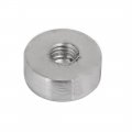 Uxcell 4pcs 20mm Dia 8mm Thickness M8 Thread Aluminum Disc Hardware For Glass Table