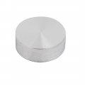 Uxcell 4pcs 20mm Dia 8mm Thickness M8 Thread Aluminum Disc Hardware For Glass Table