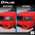 G-plus Front Headlight Lens Cover Compatible With 1997-02 Expedition Compatible 2004 F150 Heritage 1998-03 Left Right Side