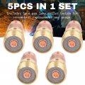 5pcs 3 32in Gas Lens Collet Body Metal Welding Connector Set For Tig Wp 17 18 26 Replacement Parts 