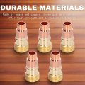 5pcs 3 32in Gas Lens Collet Body Metal Welding Connector Set For Tig Wp 17 18 26 Replacement Parts 