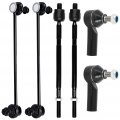 Ocpty New 6-piece Fit For 2007013 Suzuki Sx4-2 Inner Tie Rod End 2 Outer 2 Sway Bar Link