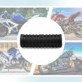 Uxcell 1 Pair 15mm Rubber Nonslip Footrest Pedal Foot Peg Cover Shell Black For Motorcycle
