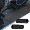 Uxcell 1 Pair 15mm Rubber Nonslip Footrest Pedal Foot Peg Cover Shell Black For Motorcycle