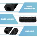 Uxcell 1 Pair 15mm Rubber Nonslip Footrest Pedal Foot Peg Cover Shell Black For Motorcycle