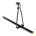 Auto Dynasty Universal Black Heavy Duty Iron Car Roof Top Upright Bicycle Mount Bike Rack Bracket With Key And Lock 