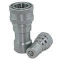 1 4 Npt Iso 7241-b Quick Disconnect Hydraulic Coupling Coupler Set 
