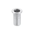 6-32 Rivet Nuts Aluminium Alloy Knurled Flat Head Threaded Insert Nut 60pcs