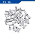 6-32 Rivet Nuts Aluminium Alloy Knurled Flat Head Threaded Insert Nut 60pcs