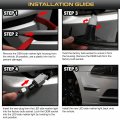 Vipmotoz Chrome Housing Red Full Led Front Side Marker Light Parking Lamp For 2010-2014 Ford Mustang S197 Driver Passenger