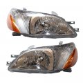 Ensyusuma For 2000 2001 2002toyota Echo Headlight Assembly Left Driver And Right Passenger Side Headlights Replacement Pair 