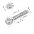 Uxcell M6 X 30mm 304 Stainless Steel Machine Shoulder Lift Eye Bolt Rigging 10pcs Silver