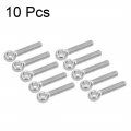 Uxcell M6 X 30mm 304 Stainless Steel Machine Shoulder Lift Eye Bolt Rigging 10pcs Silver
