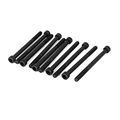 Uxcell 10 Pcs M6 X 75mm 25mm Long Thread 1 5mm Pitch Hexagon Socket Head Cap Screws