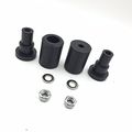 Xkh Group Motorcycle Black No Cut Frame Slider For 2013 2014 Kawasaki Zx-6r Zx6r