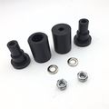 Xkh Group Motorcycle Black No Cut Frame Slider For 2013 2014 Kawasaki Zx-6r Zx6r